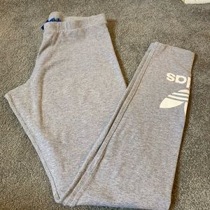 Women’s Adidas Trefoil Leggings in Gray